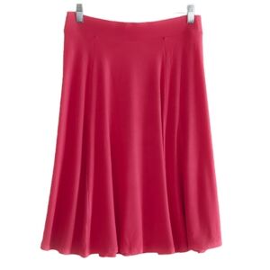 J. Crew Dark Pink Lightweight Knit A Line Skirt Size S